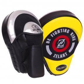 Zelart Лапа вигнута для боксу та єдиноборств BO-2885, чорний/жовтий - зображення 1