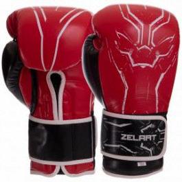 Zelart Рукавички боксерські BO-2889 / розмір 14oz, червоний