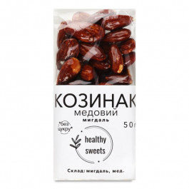   Healthy Козинак  Sweets мигдаль медовий 50 г (930587) (4820271190097)