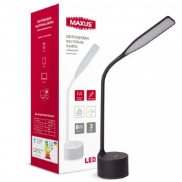 MAXUS LED DKL 8W 3000-5700K Black Sound (1-MAX-DKL-002-04)