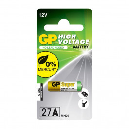   GP Batteries 27A bat(12В) Alkaline 1шт Super (27A-U1)