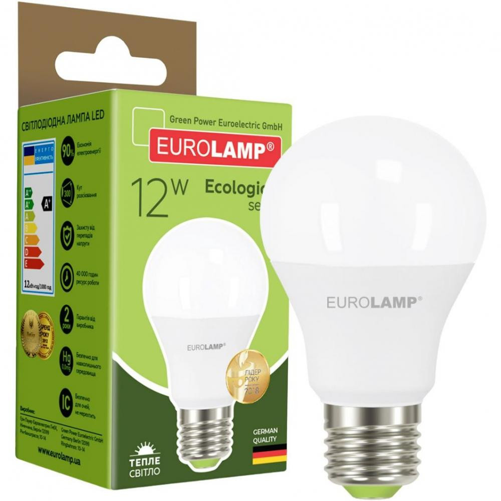EUROLAMP LED A60 E27 12W 3000K 220V (LED-A60-12273(P)) - зображення 1