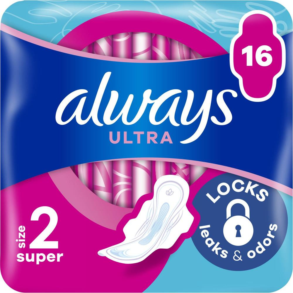 Always Гігієнічні прокладки  Ultra Super (Розмір 2) 16 шт. (4015400006756) - зображення 1