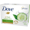 Dove Крем-мыло  Прикосновение свежести 135 г (8717163989876) - зображення 2