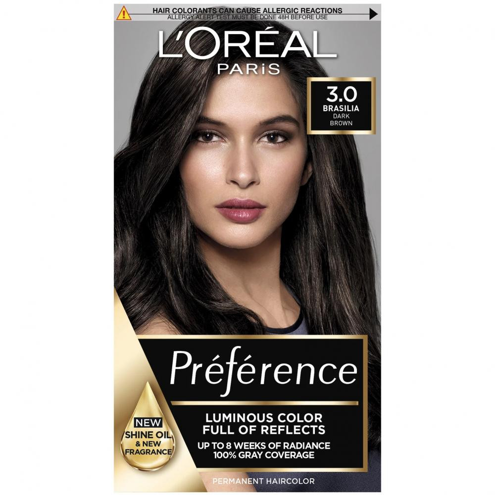 L'Oreal Paris Стійка гель-фарба для волосся  Recital Preference 3 - Темно-каштановий 174 мл (3600010012863) - зображення 1