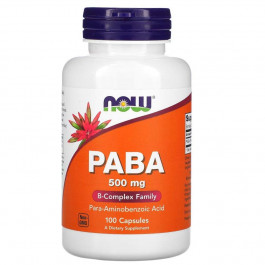   Now Foods PABA 500 mg Capsules 100 caps