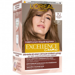 L'Oreal Paris Стійка крем-фарба для волосся  Excellence Creme Universal Nudes 7U Універсальний русявий 192 мл (360