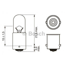   Bosch W5W 12V 5W (1987302247)