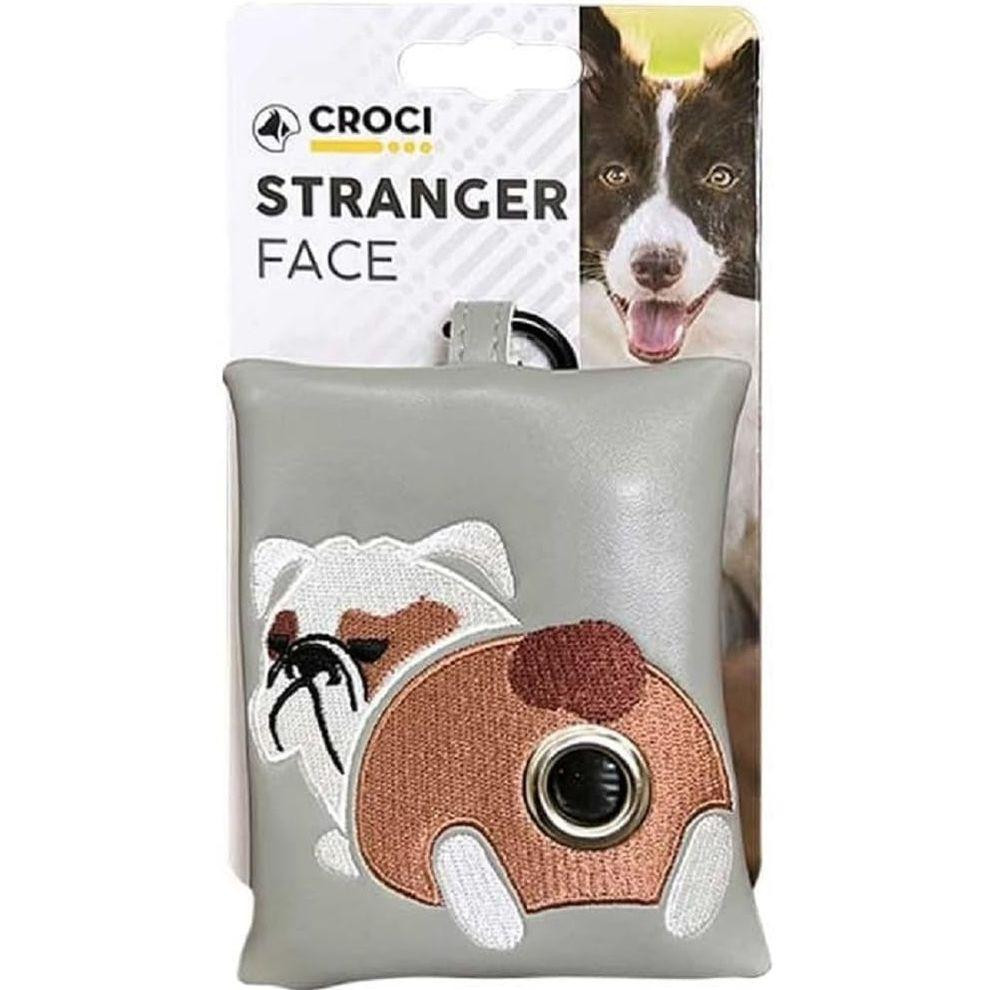 Croci Міні-сумка диспенсер  Bulldog Stranger Face з пакетами для прибирання за собаками (8023222242241) - зображення 1