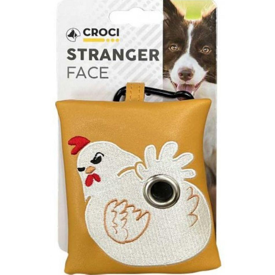Croci Міні-сумка диспенсер  Chicken Stranger Face з пакетами для прибирання за собаками (8023222242234) - зображення 1