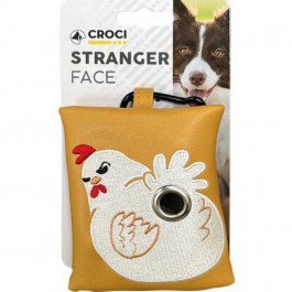 Croci Міні-сумка диспенсер  Chicken Stranger Face з пакетами для прибирання за собаками (8023222242234)
