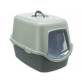 Trixie Туалет-домик  Be Eco Vico, для кошек, 40x40x56 см, антрацит/серо-зеленый (TX-40210)