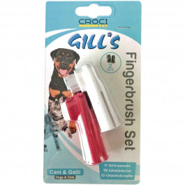 Croci Зубна щітка для собак і котів  Gills 2 шт (8023222168039)