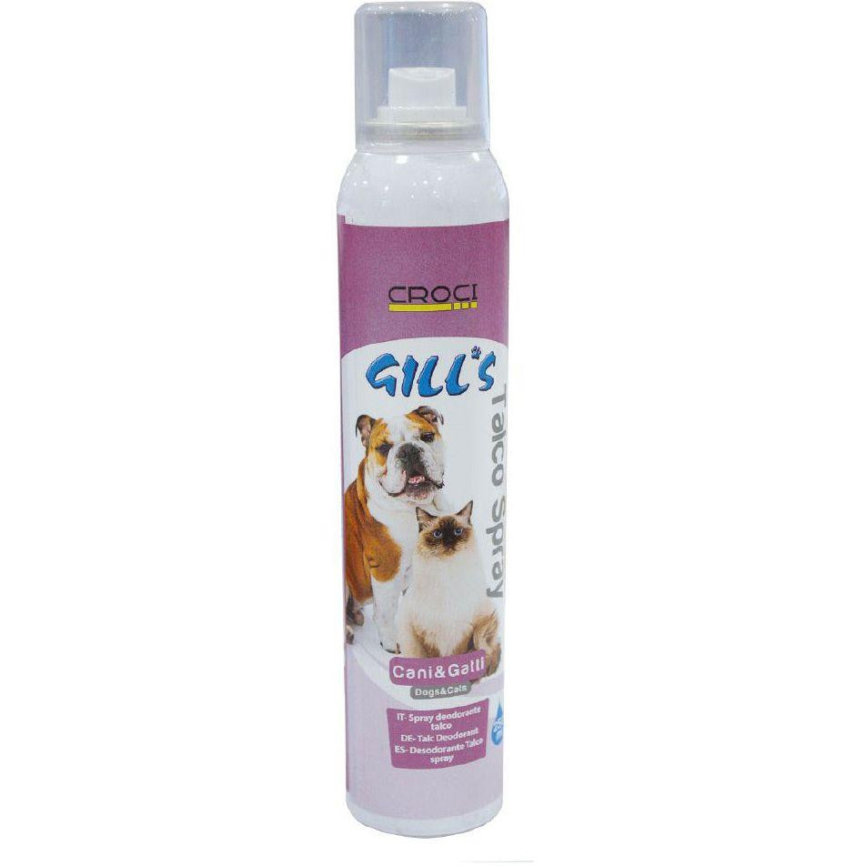 Croci Дезодорант-спрей для собак і котів  Gills з тальком 250 мл (8023222044081) - зображення 1