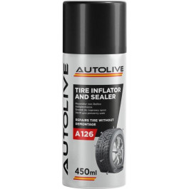   AUTOLIVE Засіб для ремонту шин AUTOLIVE A126 Tire Inflator and Sealer 450 мл (ALP126/450)