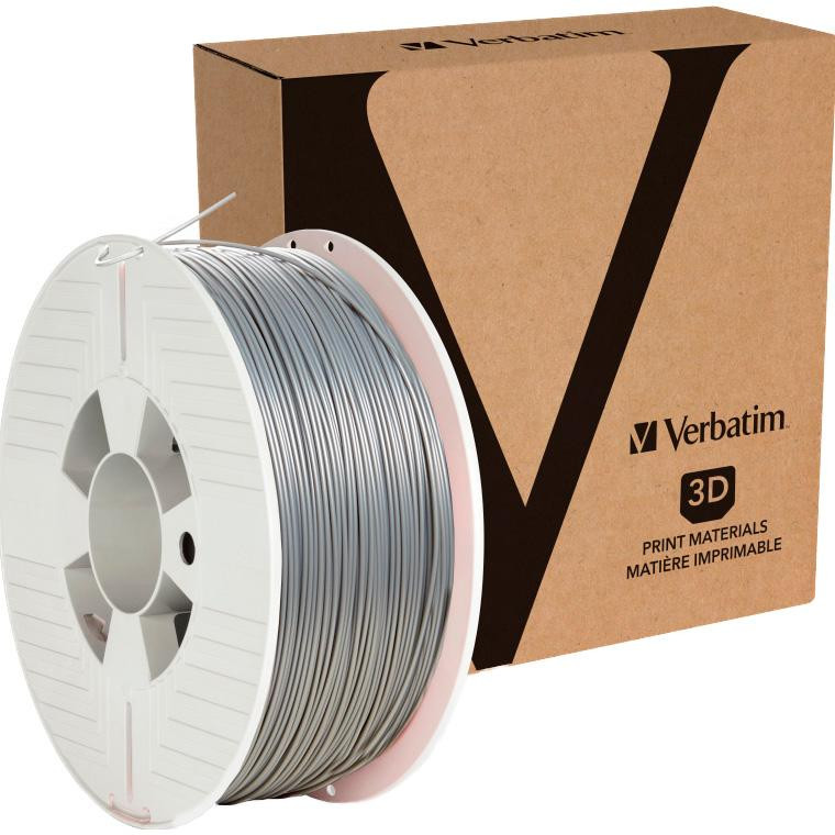 Verbatim Пластик (філамент) для 3D принтера  PLA 1.75mm, 1кг, Aluminum Gray (55319) - зображення 1