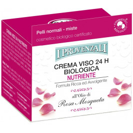 I Provenzali Крем для лица  Rosa Mosqueta органический питательный 24Н для нормальной и комбинированной кожи с ма