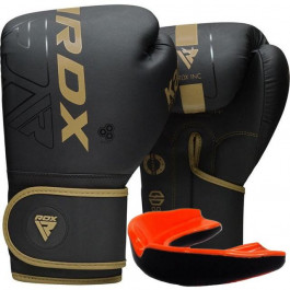 RDX Боксерські рукавички F6 Kara, 10oz Matte Golden (BGR-F6MGL-10OZ)
