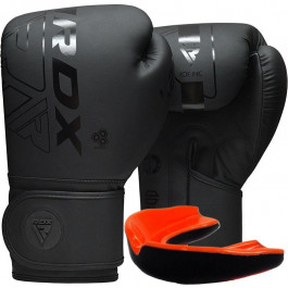 RDX Боксерські рукавички F6 Kara, 12oz Matte Black (BGR-F6MB-12OZ)