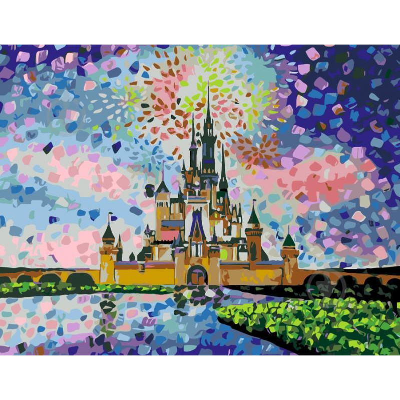 ROSA Картина за номерами  Start Disney castlе 35 x 45 см (N00013471) - зображення 1