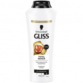 Gliss kur Total Repair Shampoo 400 ml Шампунь для сухих поврежденных волос (9000100549493)