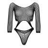 Leg Avenue Боді  Top bodysuit with thong back Black - зображення 3