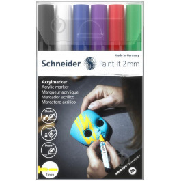   Schneider Набір маркерів акрилових  Paint-it 310 2мм Wallet Set1 6 кольорів (10) №S120195