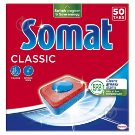 Somat Таблетки для миття посуду в посудомийній машині  Classic Класик 50 таблеток (9000101577402)