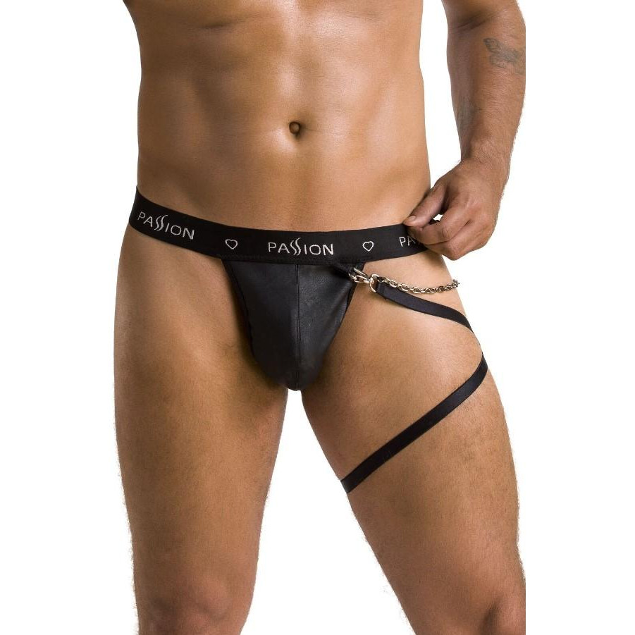 Passion Free Your Senses Thong Bill 058, чорні (5908305970279) - зображення 1