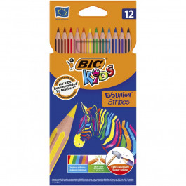 BIC Карандаши цветные Kids Evolution Strips, 12 шт. (950522)