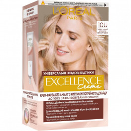 L'Oreal Paris Стійка крем-фарба для волосся  Excellence Creme Universal Nudes 10U Універсальний світло-світло руся