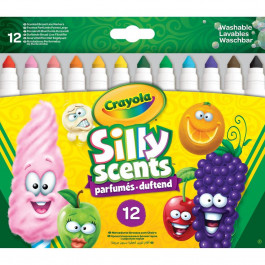   Crayola Silly Scents Набор фломасстеров, широкая линия (washable) с ароматом, 12 шт  256352.012