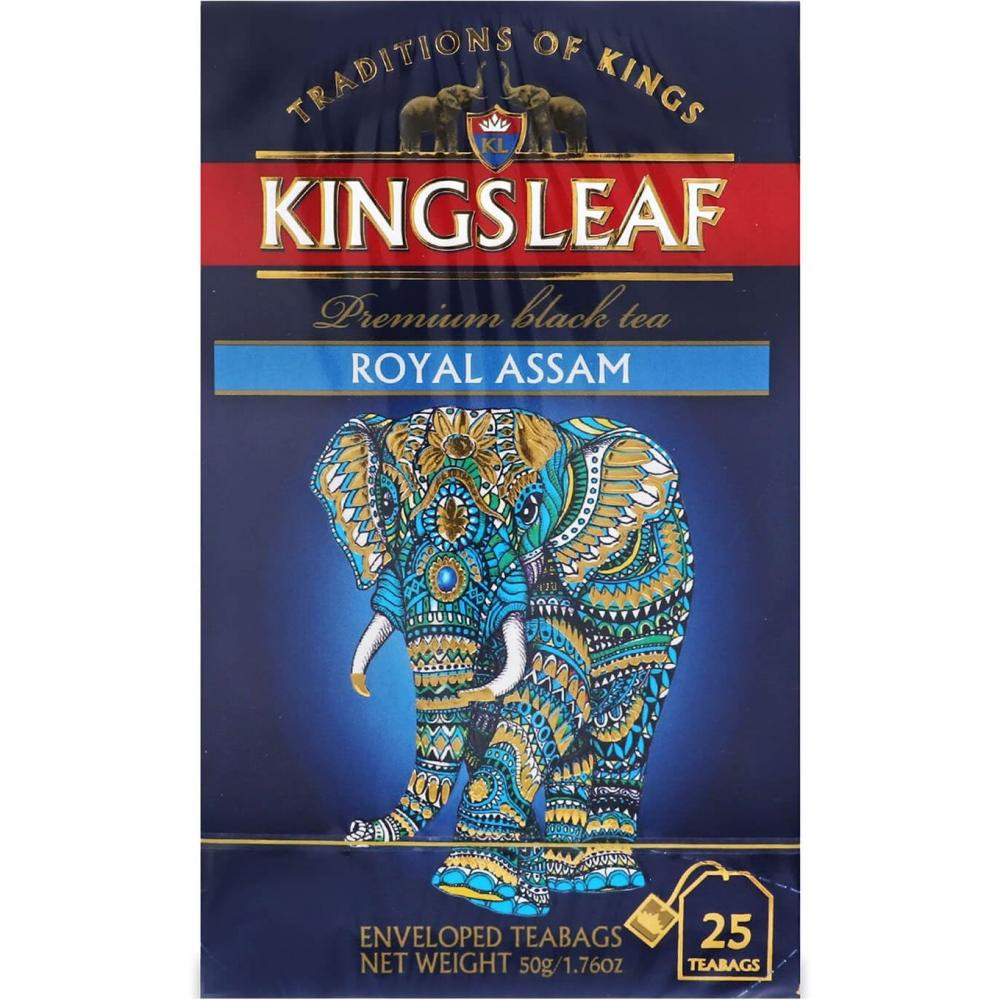 Kingsleaf Чай чорний  Royal Assam, конверт, 25*2 г (4792252942561) - зображення 1