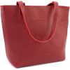 Grande Pelle Червона жіноча сумка-шоппер із гладкої шкіри з довгими ручками  (19073) - зображення 1