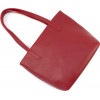 Grande Pelle Червона жіноча сумка-шоппер із гладкої шкіри з довгими ручками  (19073) - зображення 8