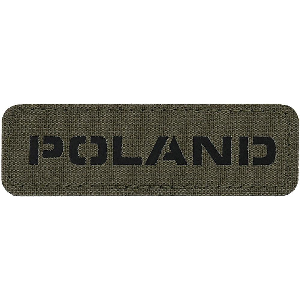 M-Tac Бейдж  Poland Laser Cut - Ranger Green/Black (51003123) - зображення 1