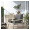 IKEA BONDHOLMEN Садове крісло, білий/бежевий/Froson/Duvholmen темно-сірий (895.453.71) - зображення 2