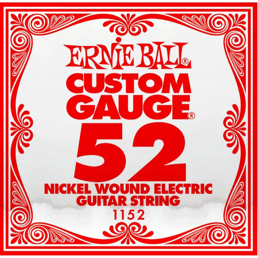 Ernie Ball Струна 1152 Nickel Wound Electric Guitar String .052 - зображення 1