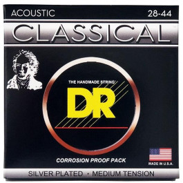 DR Струны для классической гитары  RNS-PLUS Nylon Classical Silver Plated Strings Medium Tension