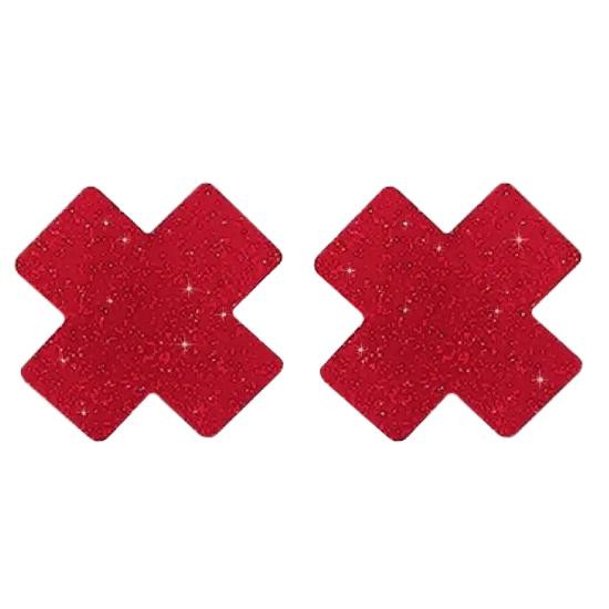 Taboom Прикраси для сосків  Nipple Play Nipple X Covers, червоні - зображення 1