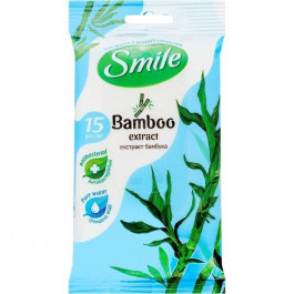 Smile Влажные салфетки  с экстрактом хлопка 15 шт. (4823071642636)