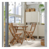 IKEA ASKHOLMEN Садовий стіл і 2 розкладних стільця, темно-коричневий, 60х62 см (795.290.98) - зображення 2