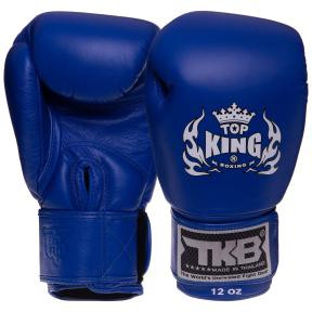 Top King Рукавички боксерські шкіряні Ultimate TKBGUV / розмір 18oz, синій - зображення 1
