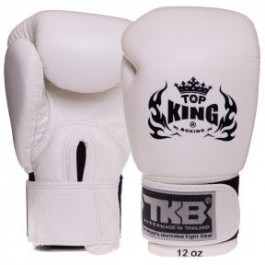 Top King Рукавички боксерські шкіряні Ultimate TKBGUV / розмір 12oz, білий