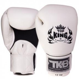 Top King Рукавички боксерські шкіряні Ultimate Air TKBGAV / розмір 18oz, білий