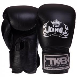 Top King Рукавички боксерські шкіряні Super Air TKBGSA / розмір 8oz, чорний