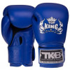 Top King Рукавички боксерські шкіряні Super Air TKBGSA / розмір 18oz, синій - зображення 1