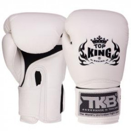 Top King Рукавички боксерські шкіряні Super Air TKBGSA / розмір 18oz, білий