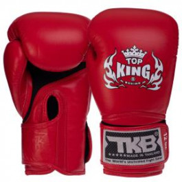 Top King Рукавички боксерські шкіряні Super Air TKBGSA / розмір 16oz, червоний