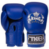 Top King Рукавички боксерські шкіряні Super Air TKBGSA / розмір 12oz, синій - зображення 1